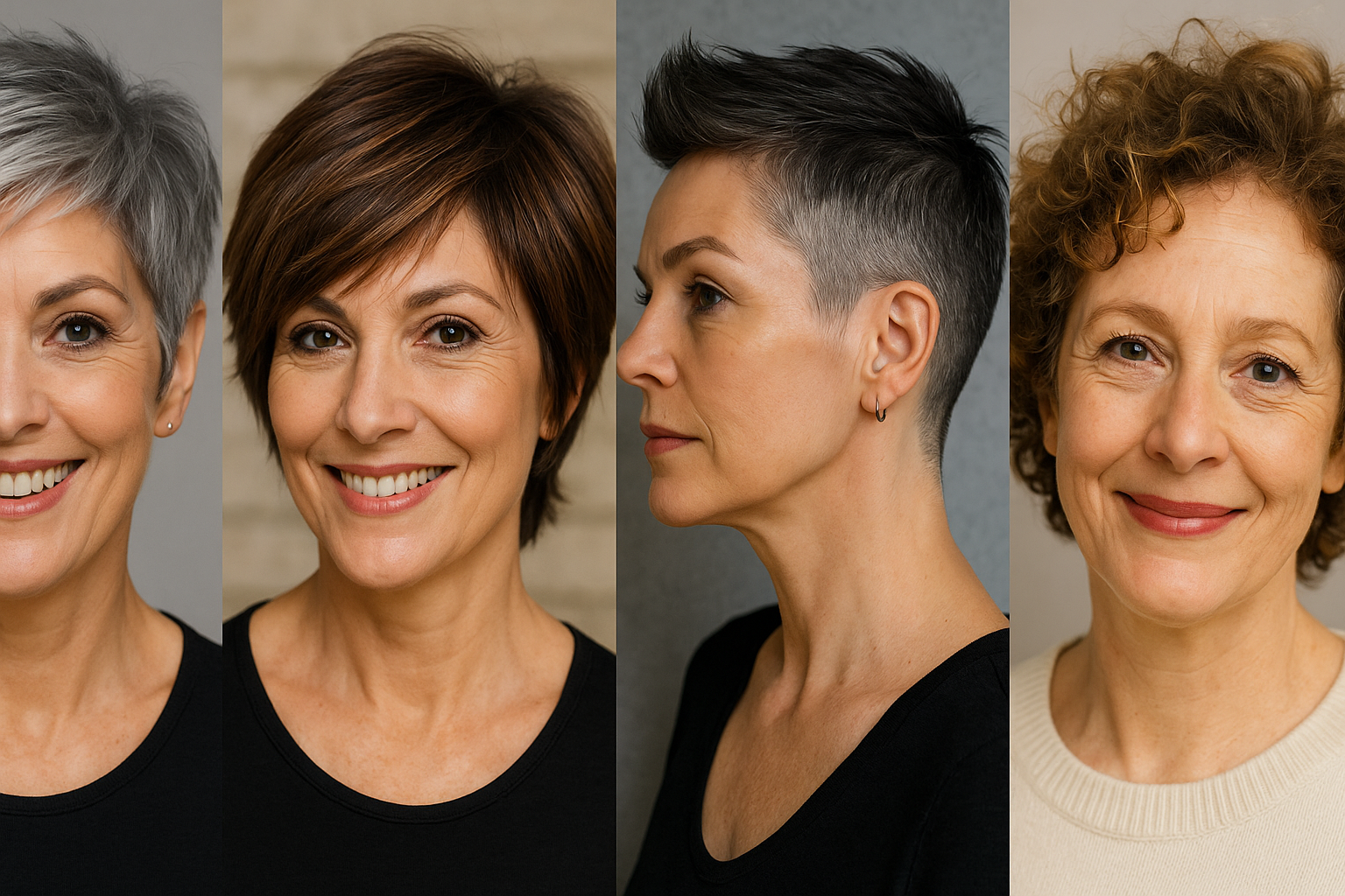 Flippige Kurzhaarfrisuren für ältere Frauen ab 50 die du lieben wirst