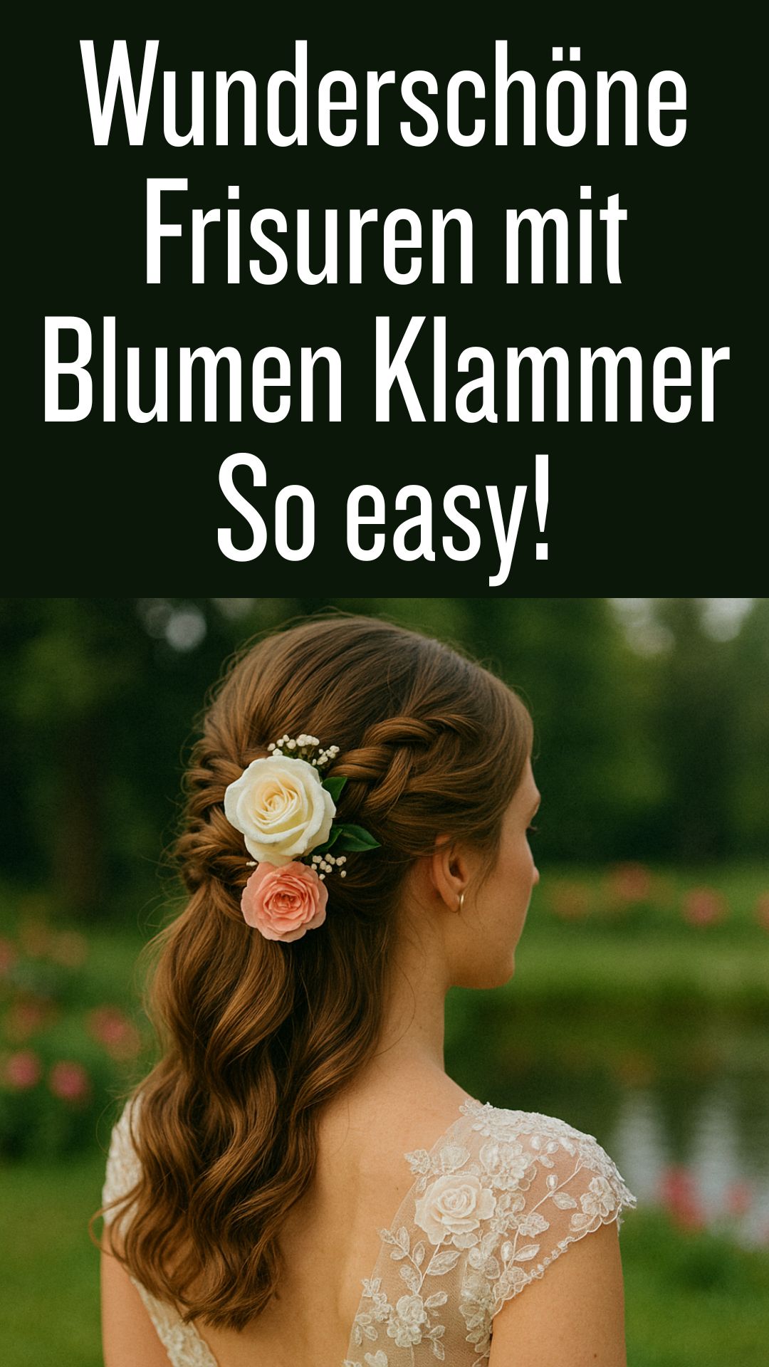 Wunderschöne Frisuren mit Blumen Klammer – so easy!