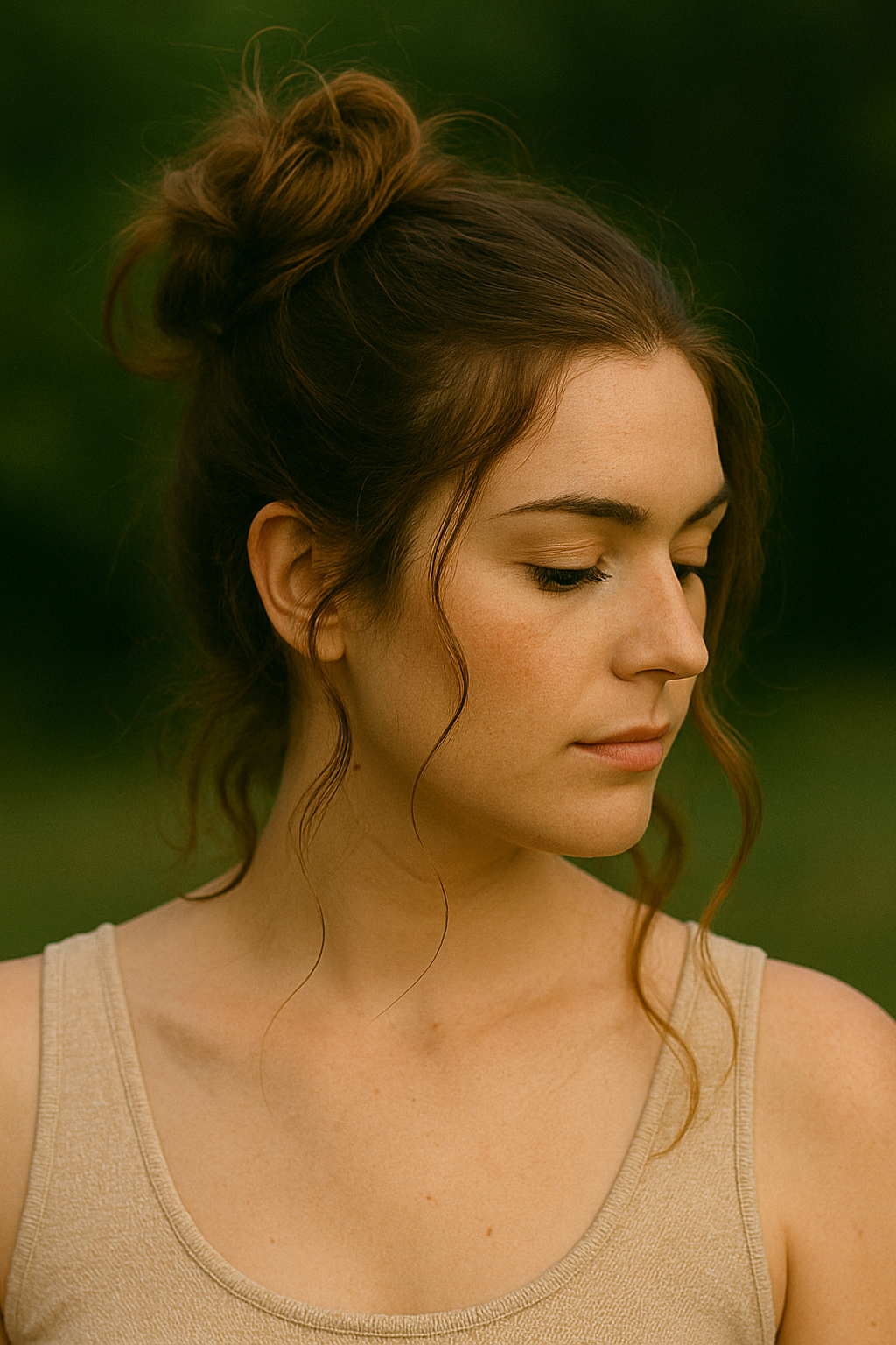 🌴 Der Messy Bun mit Locken – der Undone-Trend bleibt