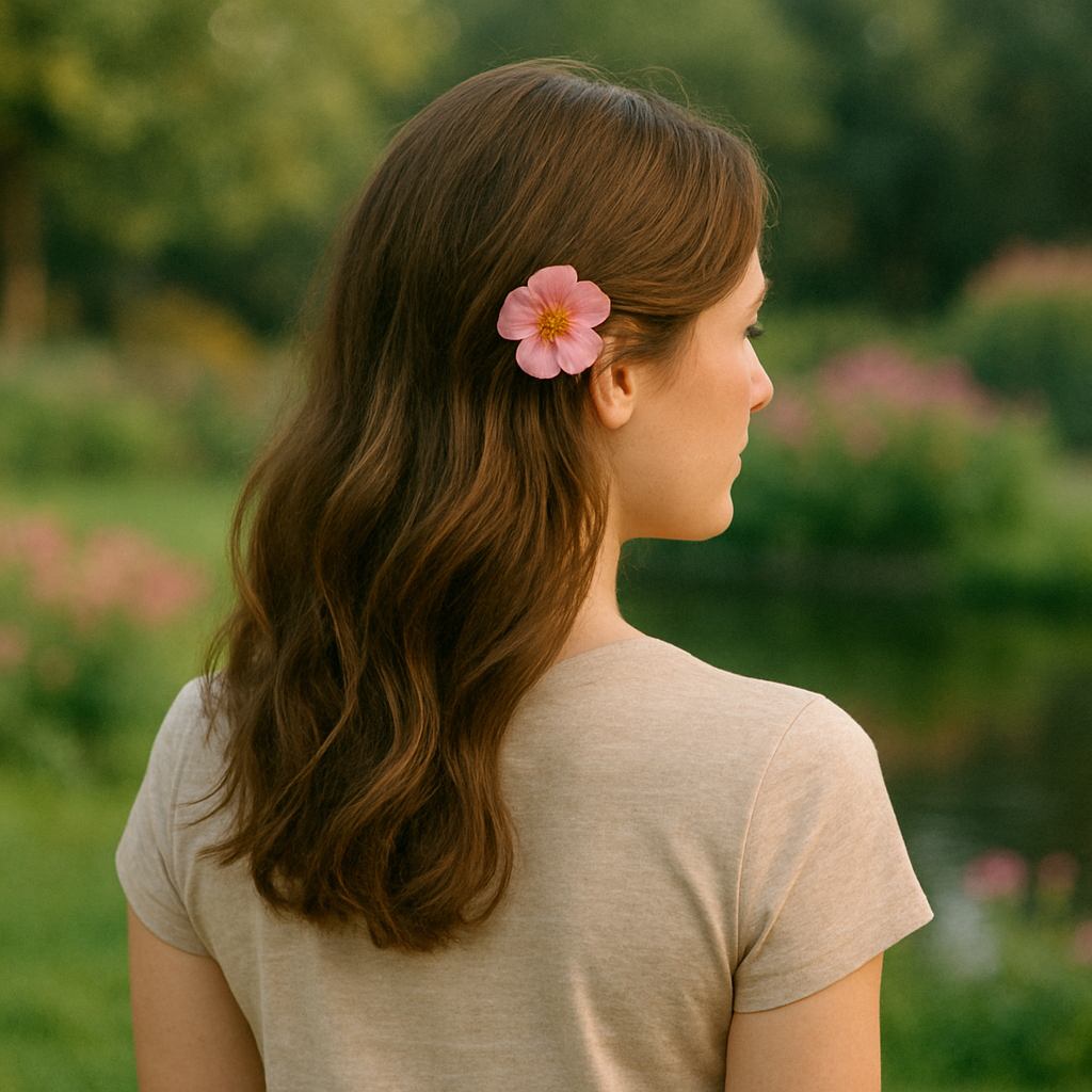 🌿 Offene Haare + Blümchen = easy Summer-Look