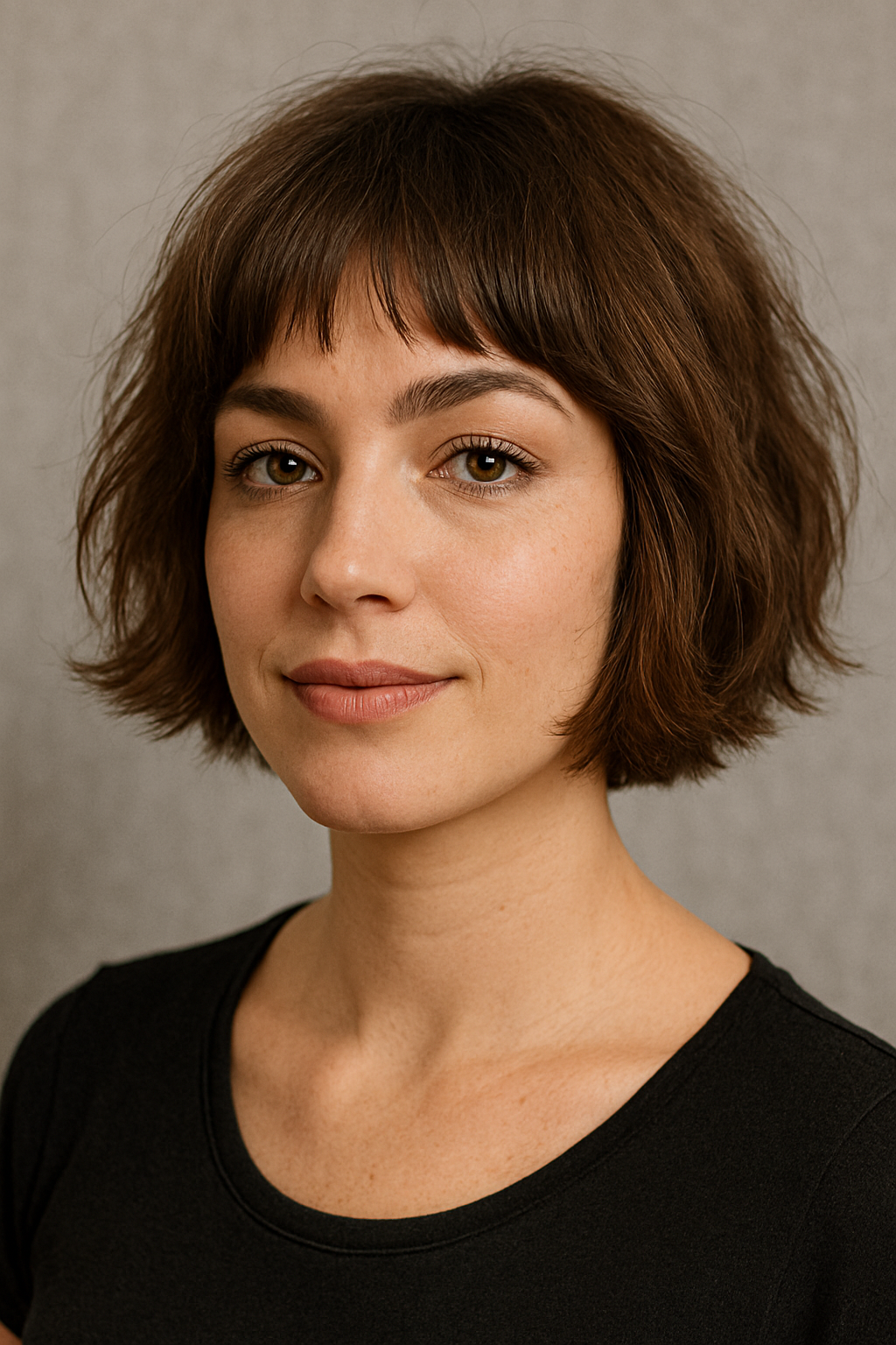 🔥 French Bob mit Textur – Pariser Chic fürs runde Gesicht