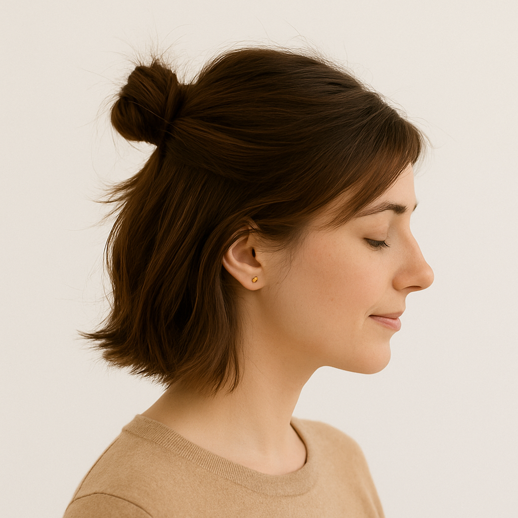 🔥 Half Up Hochsteckfrisur – Lässig trifft Glam