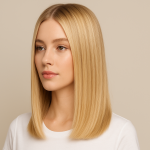 Blonde glatte Frisuren für schulterlange Haare die dich sofort frischer aussehen lassen