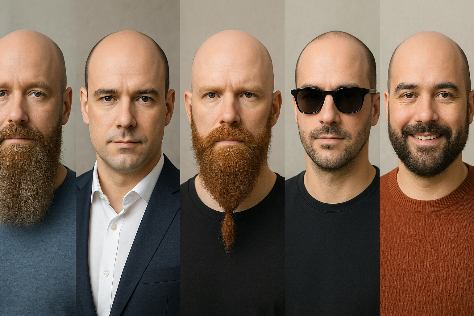 Die besten Vollbart Frisuren mit Glatze die jeden Look aufwerten Die besten Vollbart Frisuren mit Glatze die jeden Look aufwerten