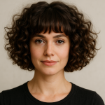 Diese Bob Frisur Locken Kurz mit Pony wirst du lieben