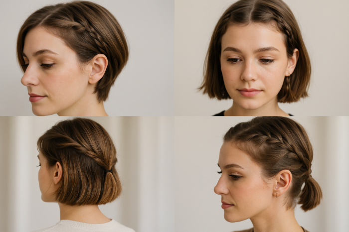 Diese Zopf Ideen für kurze Haare verändern deinen Alltag komplett