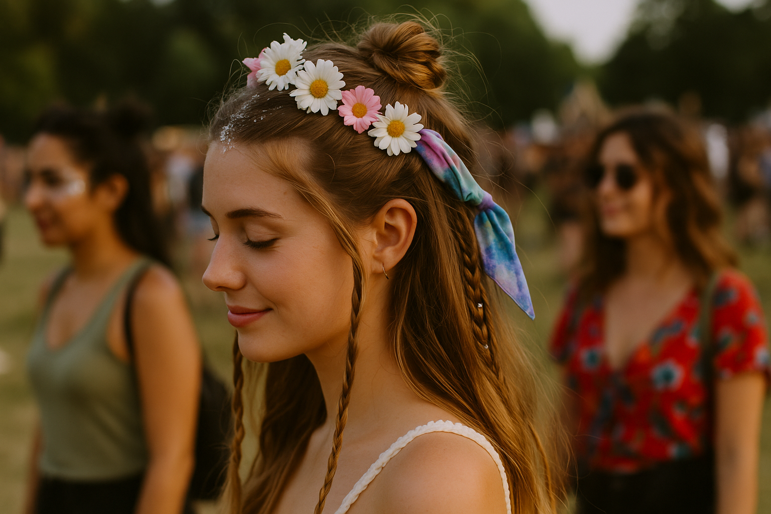 Diese einfachen Festival Frisuren zum Selber machen musst du probieren