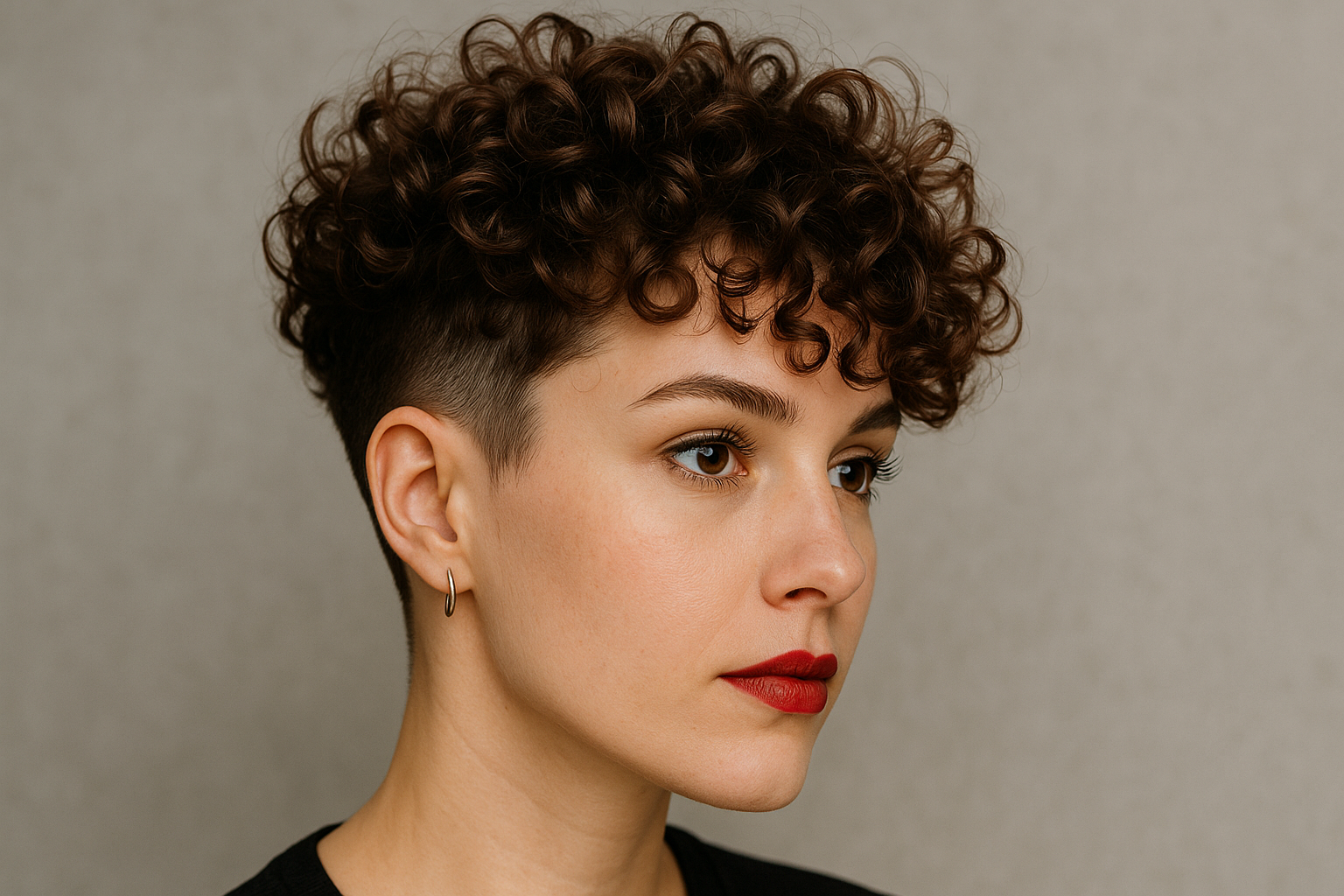 Freche Frisuren kurze Haare Locken mit Undercut die du 2025 ausprobieren musst