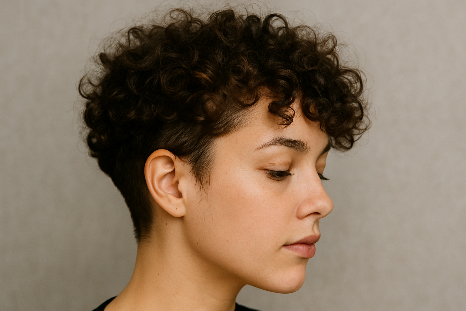 Locken mit Undercut für natürliches Volumen 🌪️