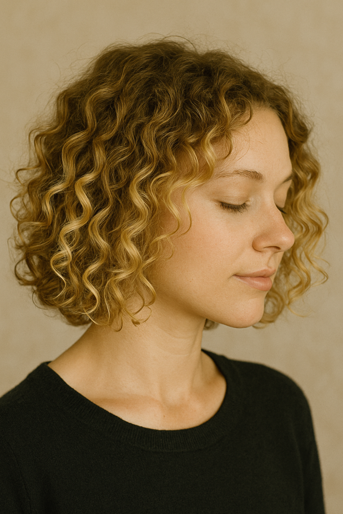 Lockiges Haar