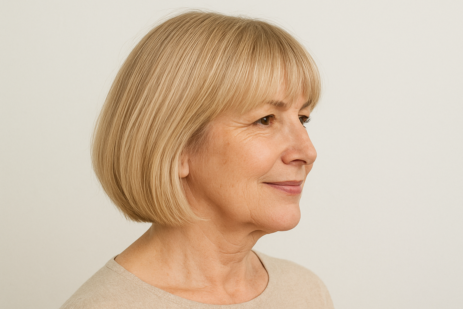 Pony gefällig Kinnlange Haarschnitte mit Fransen vorne 🎀