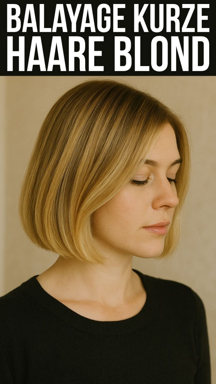 balayage kurze haare blond