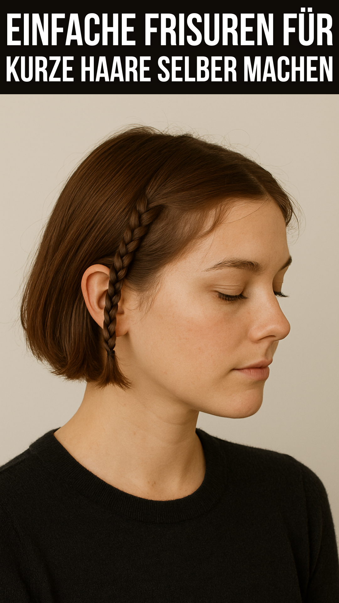 einfache Frisuren für kurze Haare selber machen