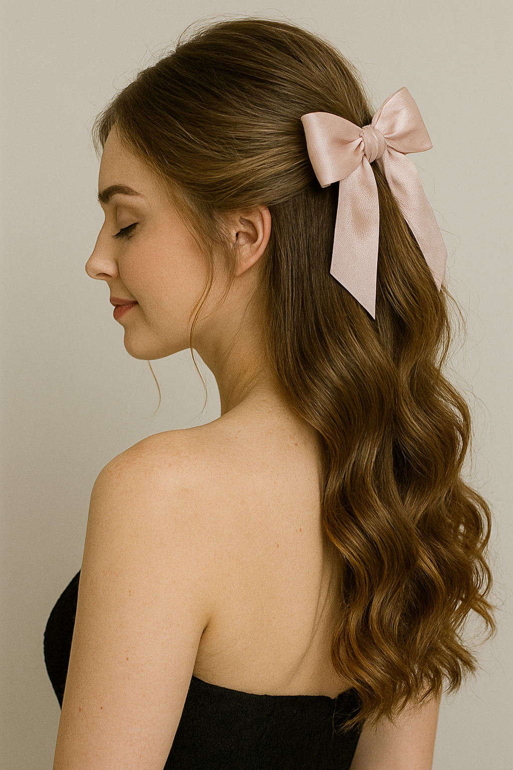 ✨ Half-Up mit Schleife – süß & schnell gestylt