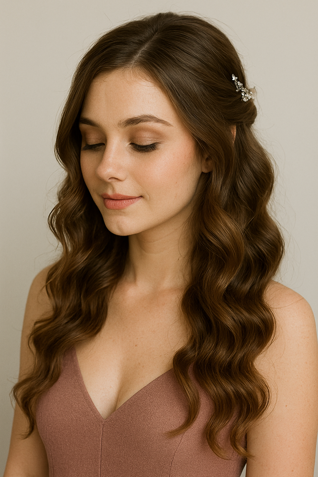 🌸 Romantische Wellen mit Seitenscheitel