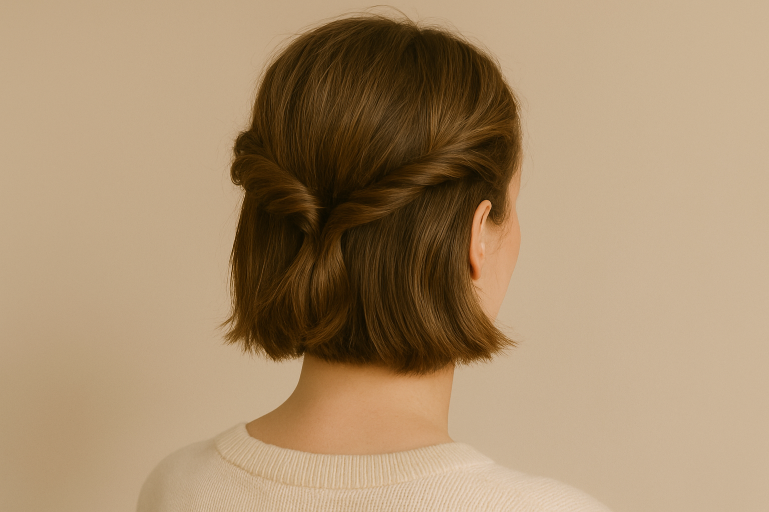 🌸 Twisted Crown – eleganter Look für den Alltag