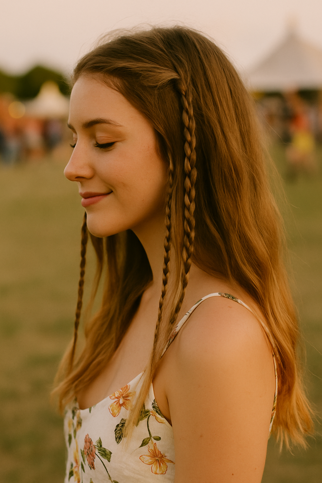 🌼 Boho-Zöpfe – verspielt und romantisch