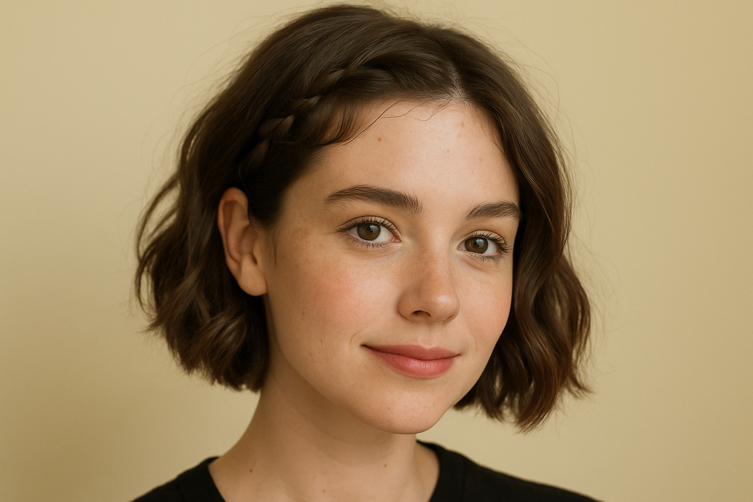 🎀 Der Mini-Zopf an der Seite – süß, schnell, sitzt