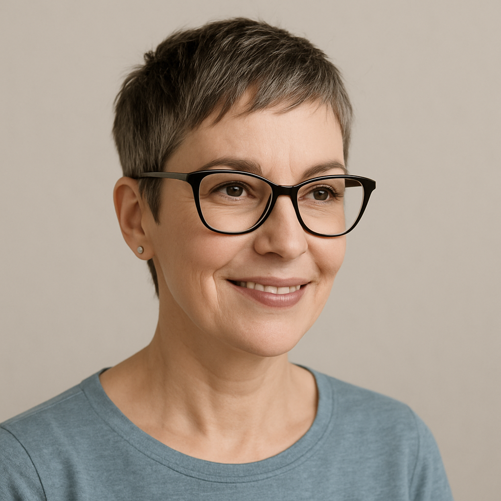 💡 Pixie Cut für Powerfrauen mit Brille