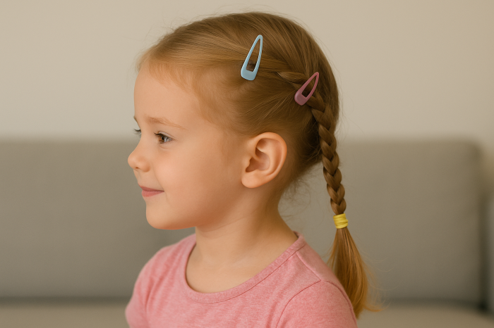 🧚‍♀️ Mini-Zöpfe an den Seiten – verspielt und praktisch