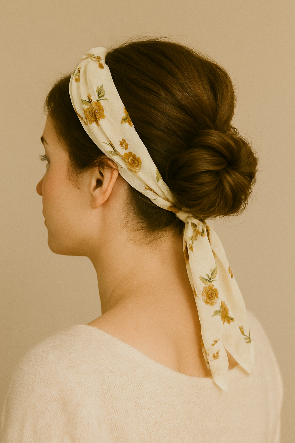 🧵 Hochsteckfrisuren mit Haarband oder Tuch – Boho-Vibes!