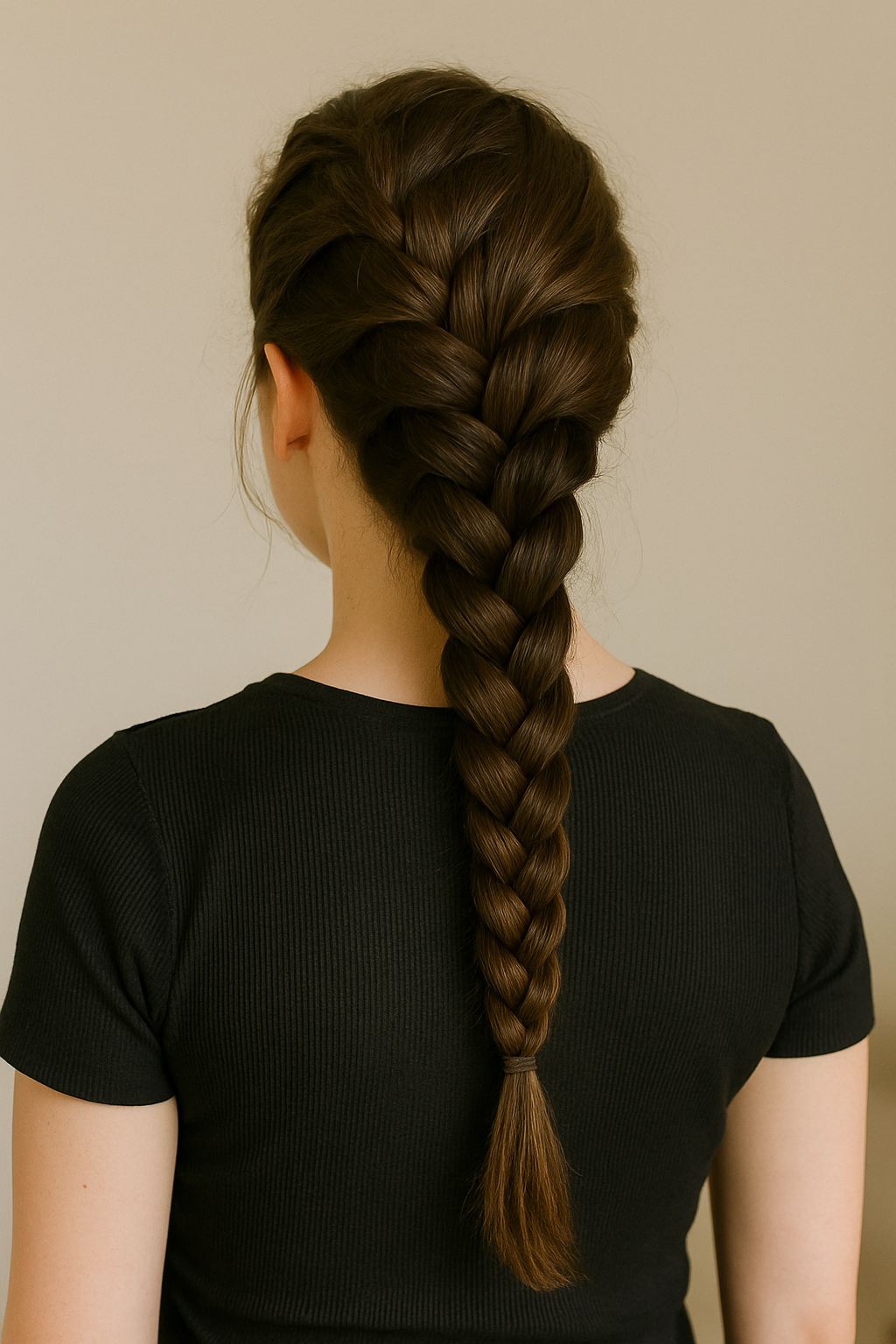 2. 🐉 Dutch Braid – der umgedrehte Franzose