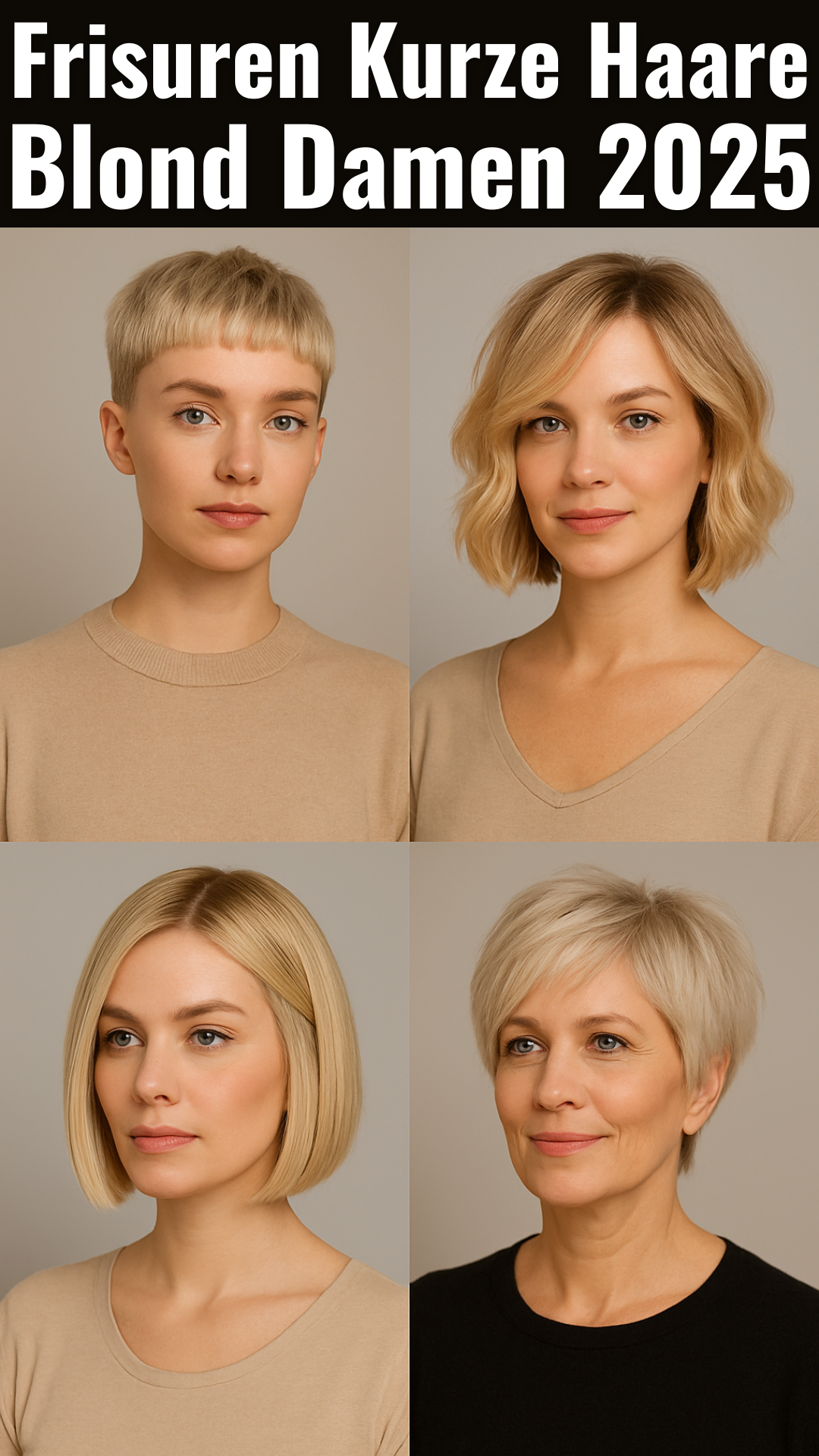 Frisuren Kurze Haare Blond Damen 2025