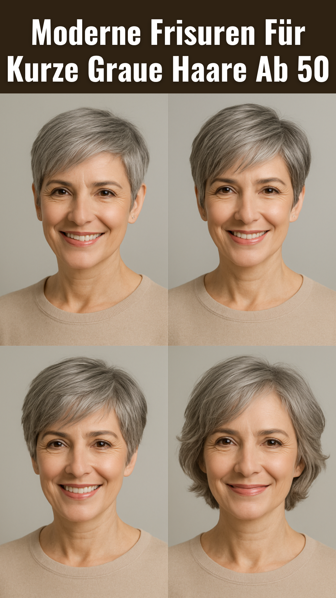 Moderne Frisuren Für Kurze Graue Haare Ab 50