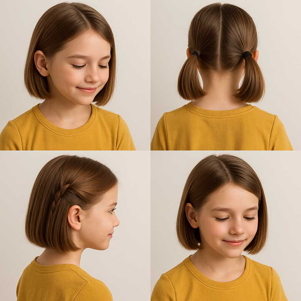 👧 Einfache Schulfrisuren für kurze Haare