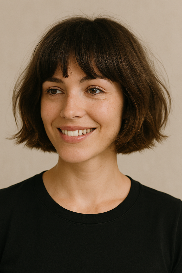 🧑‍🎨 French Bob mit Pony – oui oui, très chic