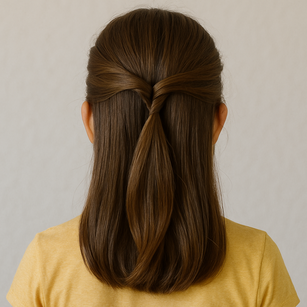 🧚‍♀️ Der halbe Pferdeschwanz mit Twist