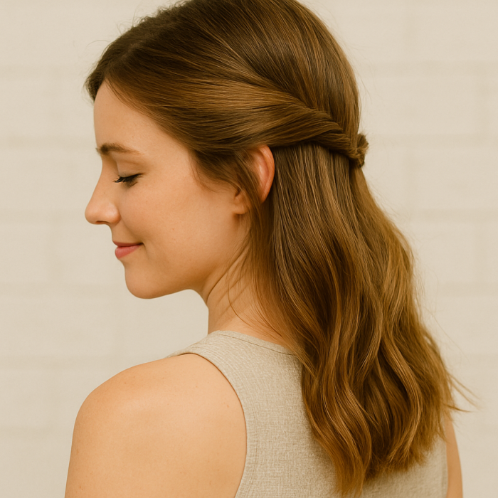 🧚‍♀️ Half-Up-Twist – Der schnelle Feen-Style