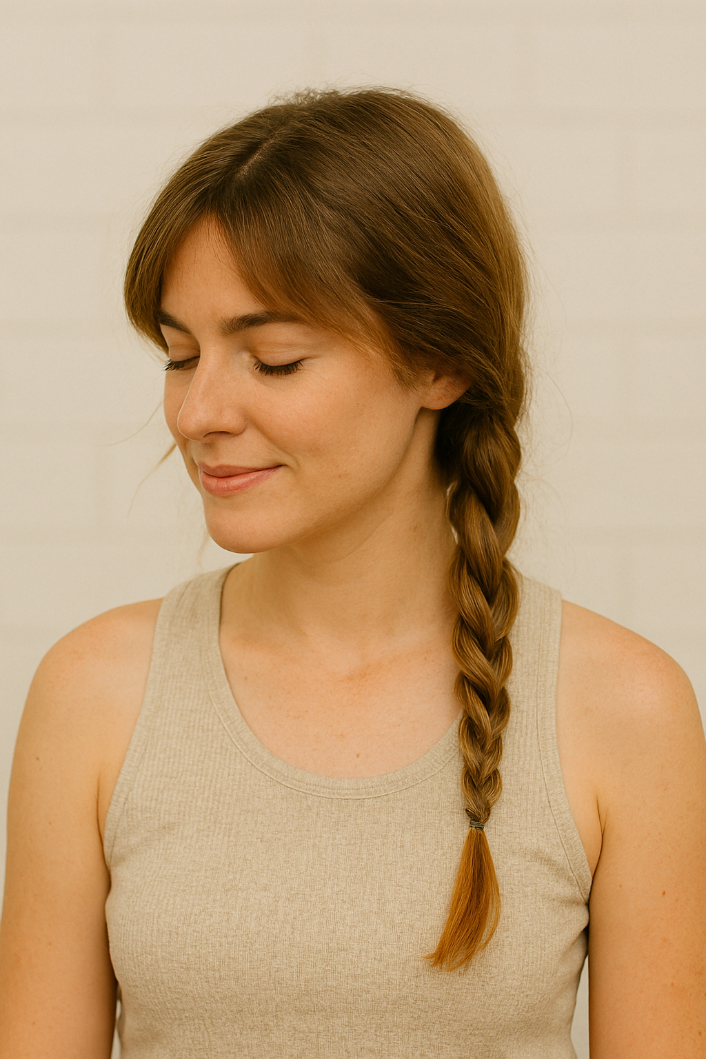 🪷 Geflochtener Zopf mit Boho-Vibes – Lässig und locker