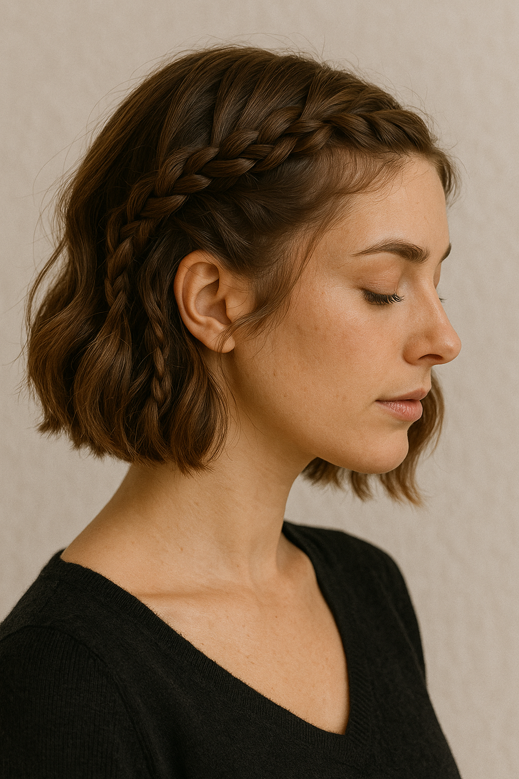 Geflochtene Bob Zöpfe für Experimentierfreudige 🌸