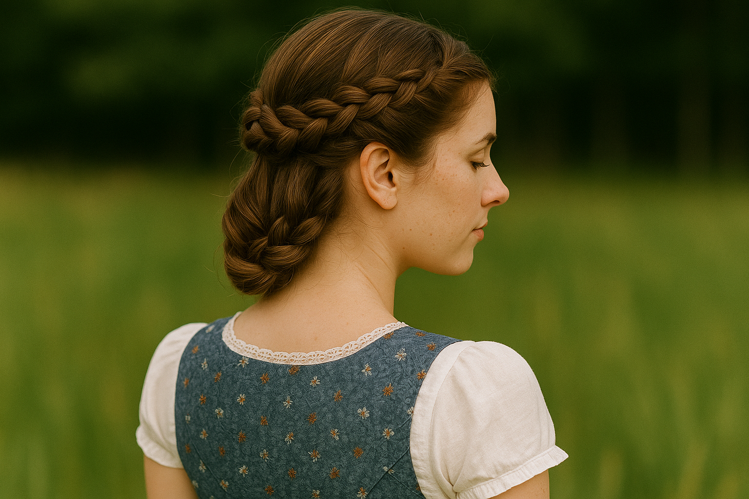 4. Der Kranzzopf – elegant und traditionsbewusst 👑