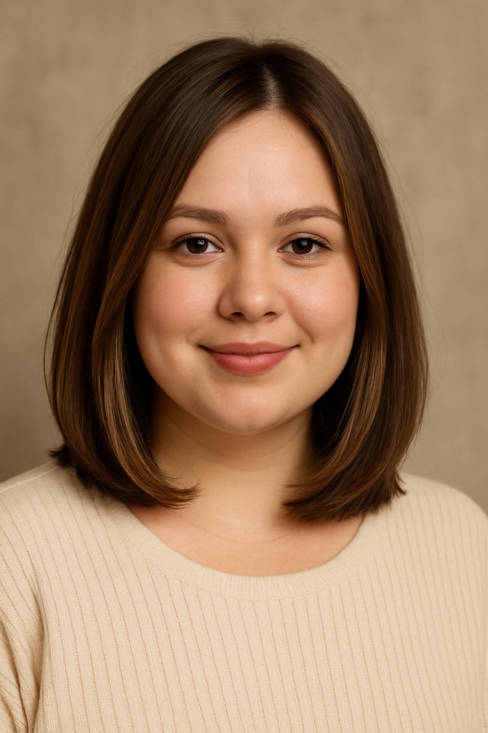 1. Der Long Bob (Lob) – DER Klassiker für ein rundes Gesicht