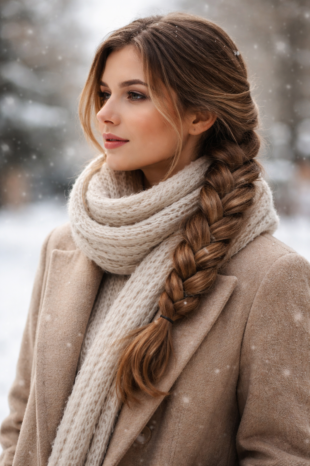 Geflochtene Frisuren als natürlicher Winterschutz