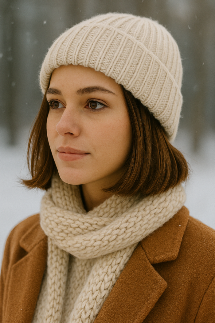 Long Bob als Allrounder unter der Mütze