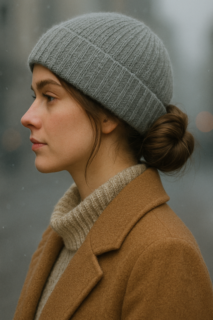 Low Bun Der elegante Winter Klassiker