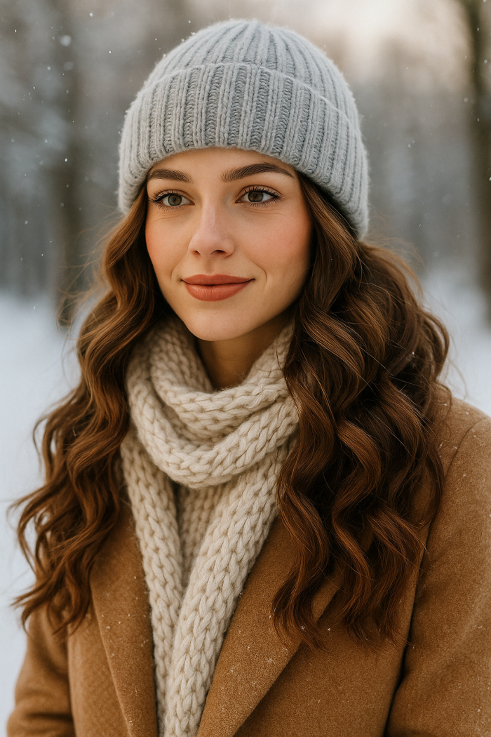 Winter Frisuren 2025 Trends die unter der Mütze funktionieren ✨