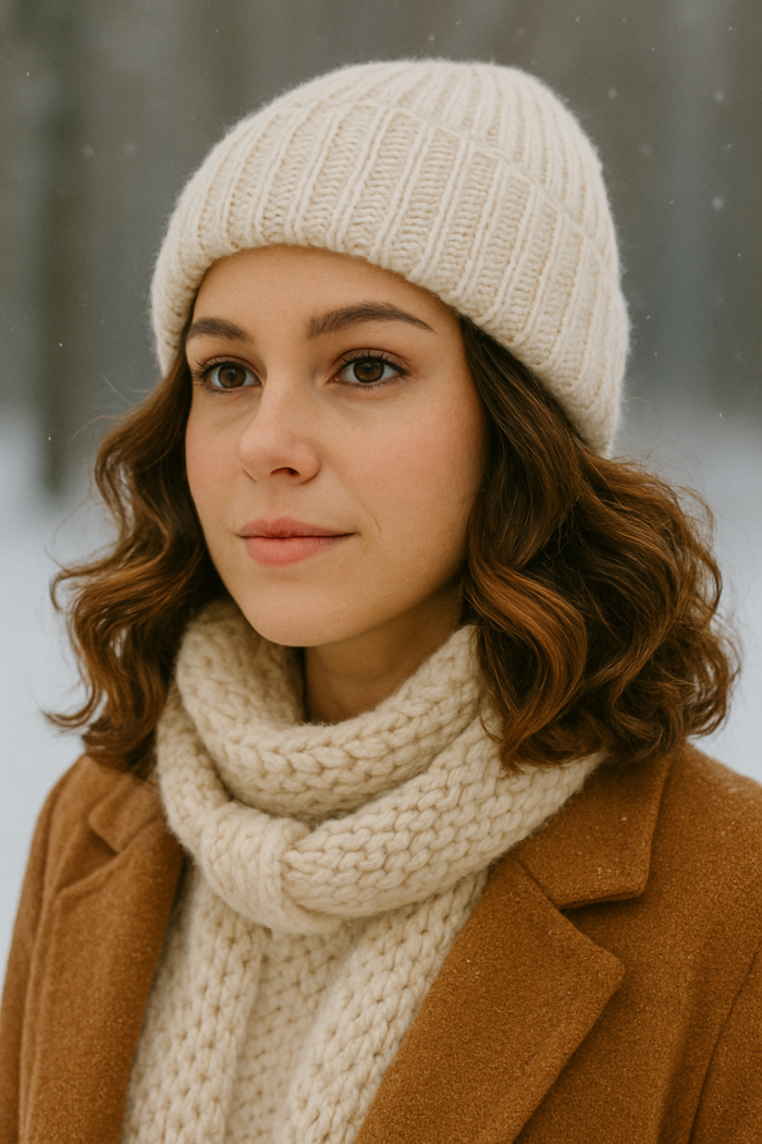 Winter Frisuren mit Mütze So bleibt Volumen erhalten