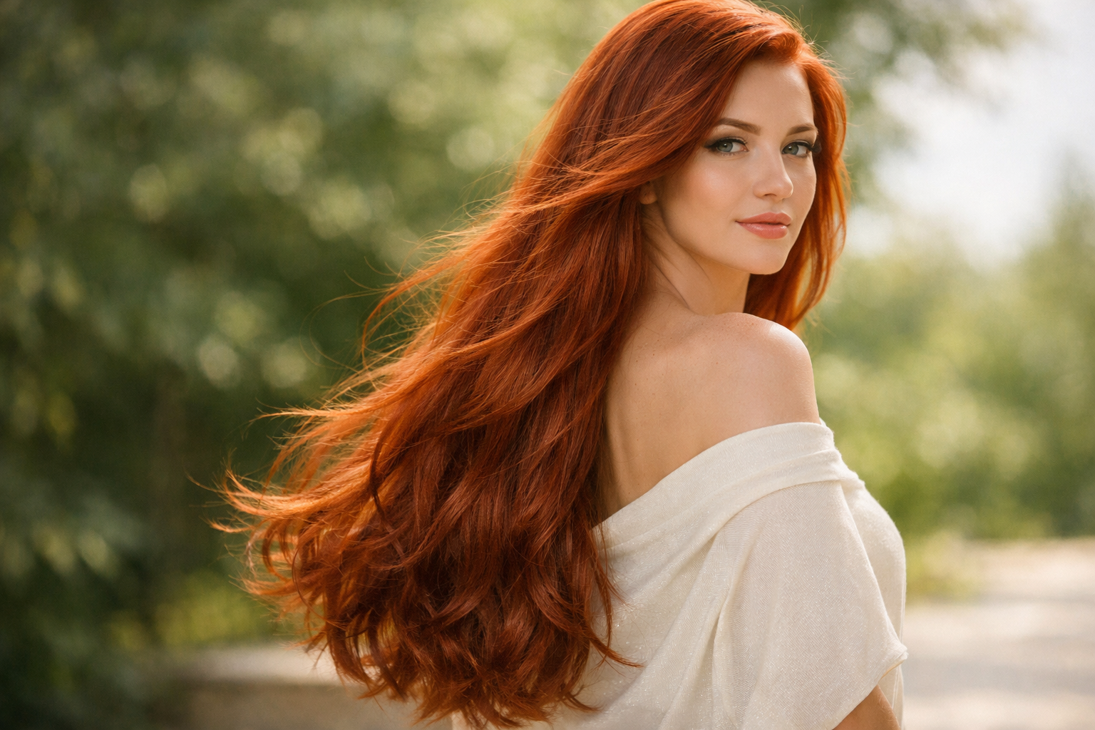 Lange rote Haare Die besten 3 unwiderstehlichen Looks und Pflegeroutinen die alle Blicke anziehen