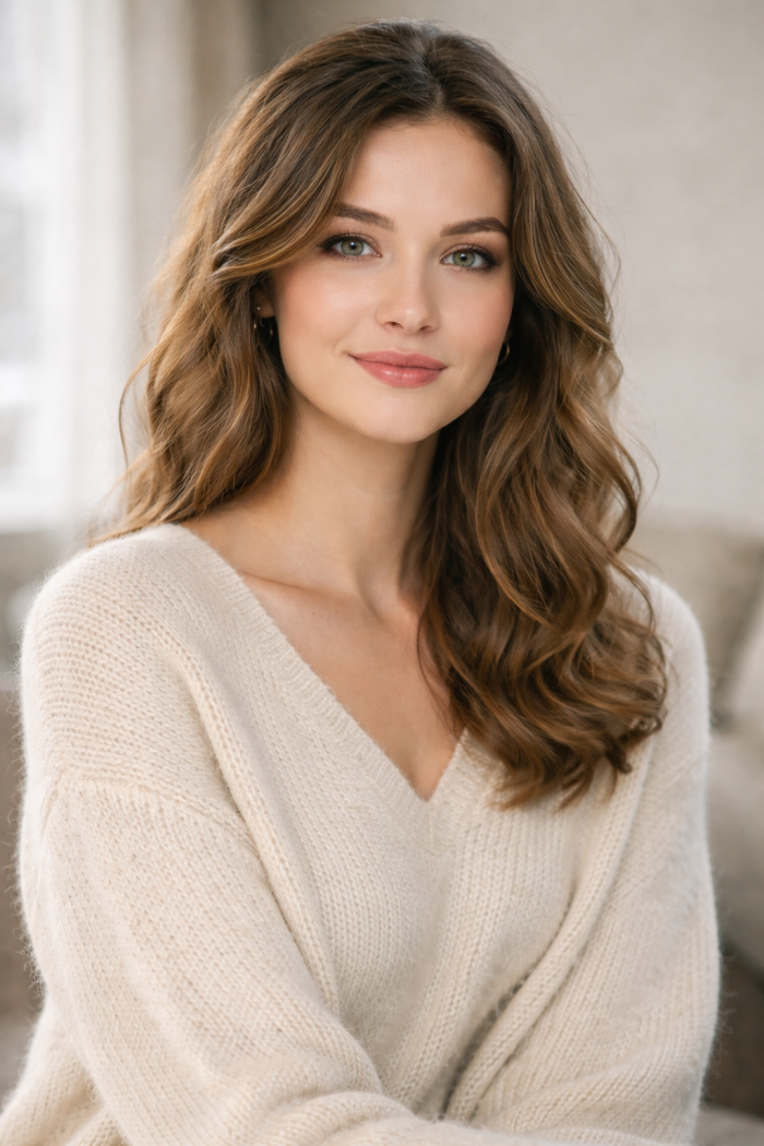 Neujahrs Frisur Platz 3 Sanfte Wellen mit natürlichem Volumen