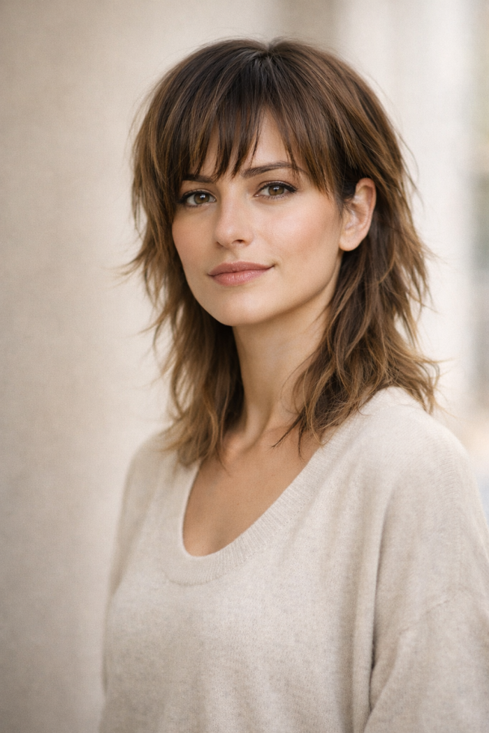 Platz 1 Die moderne Vokuhila Frisur mit weichen Stufen 