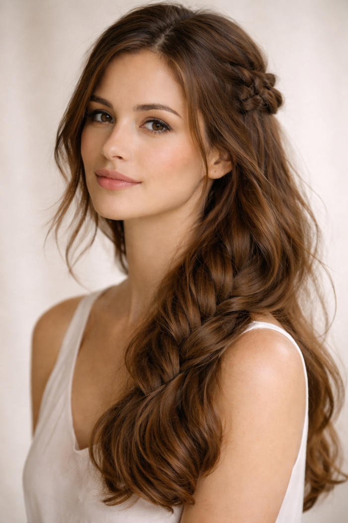 Platz 1 Frisuren lange Haare geflochten modern und vielseitig