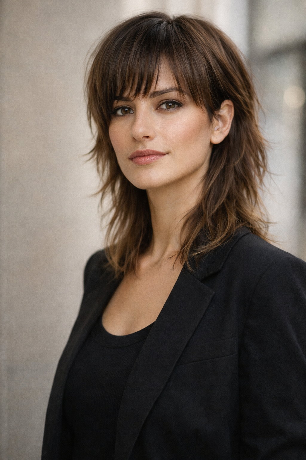 Platz 2 Die Vokuhila Frisur mit Pony und Statement Charakter