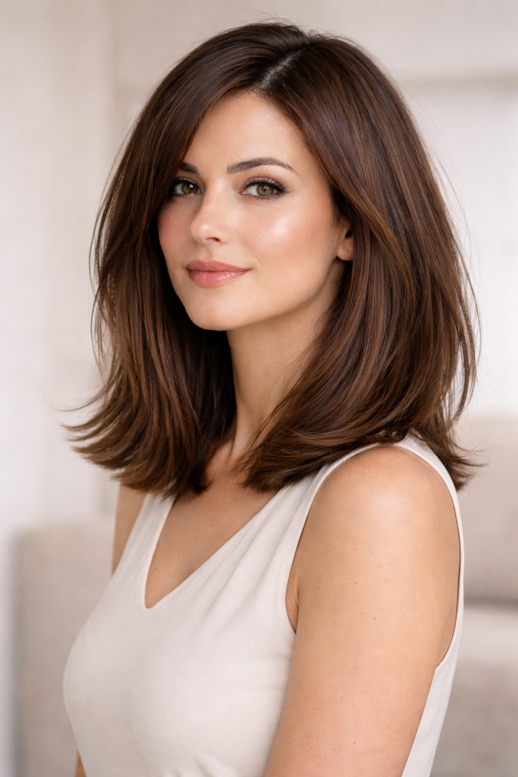 Platz 2 – Der Long Bob für dickes Haar mit moderner Leichtigkeit