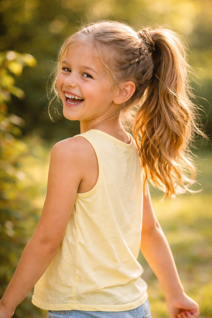 Platz 2 – Der verspielte Pferdeschwanz mit Twist