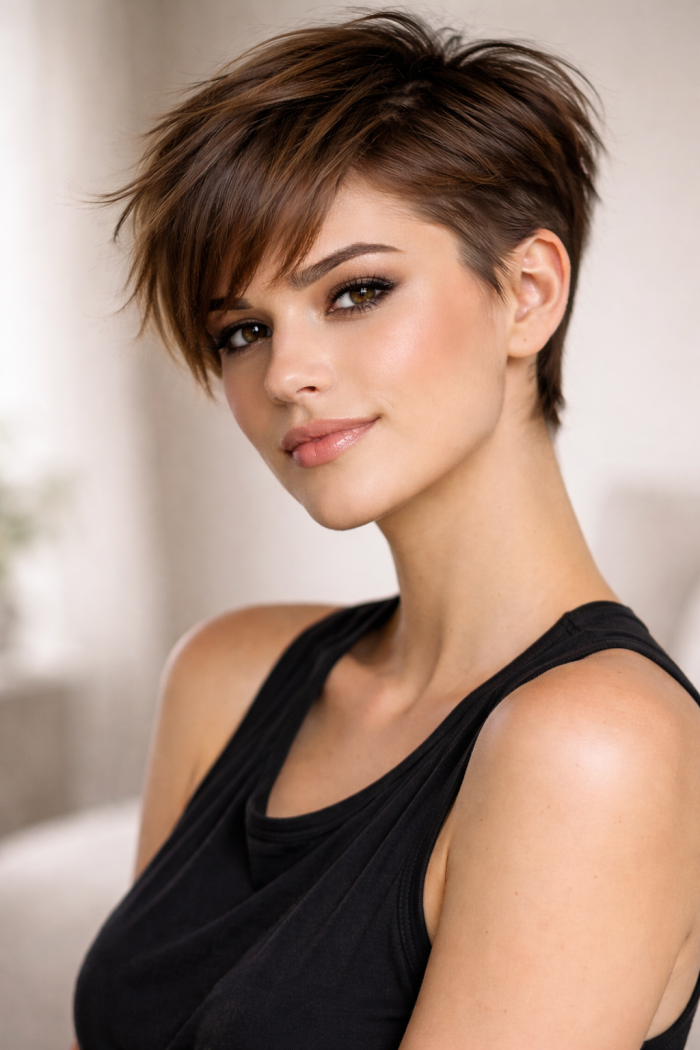 Platz 3 Der kurze Undercut mit softer Länge