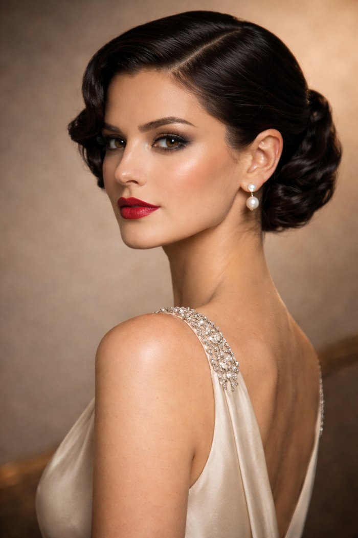 Platz 3 Elegante Hochsteckfrisuren im Stil der 20er Jahre